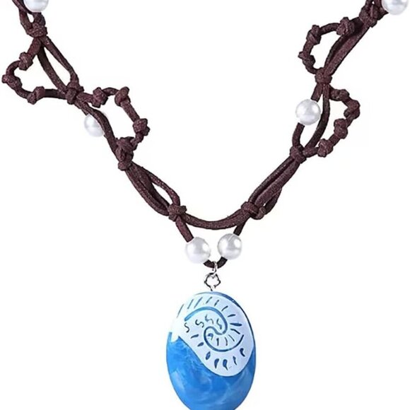 Ocean Pendant Necklace Imitation Pearl Necklace Party for Women - Picture 1 of 4